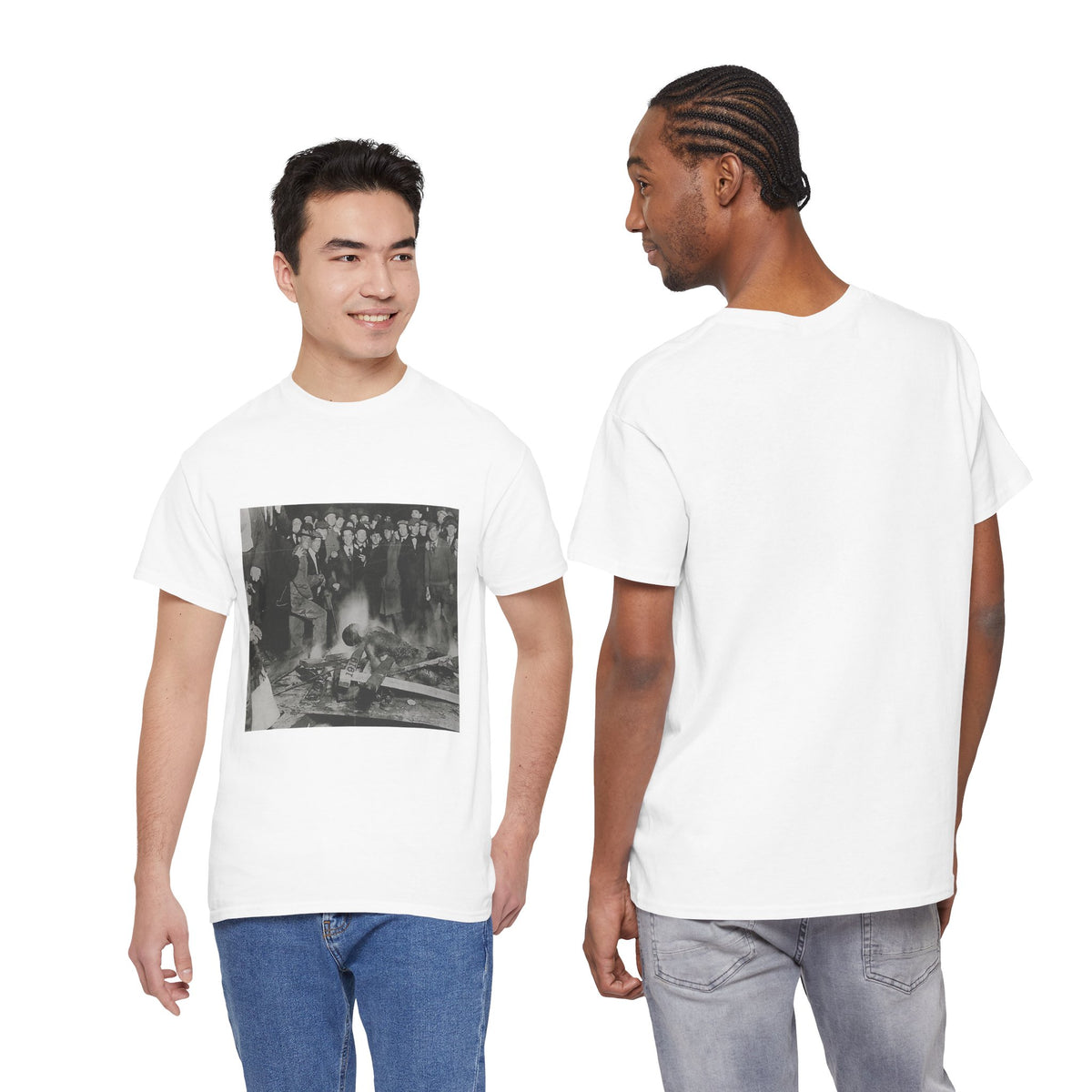 Graphic Tee — Vintage Crowd Photo Print