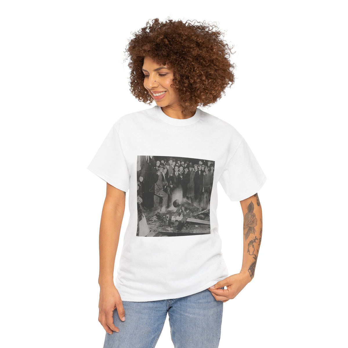 Graphic Tee — Vintage Crowd Photo Print