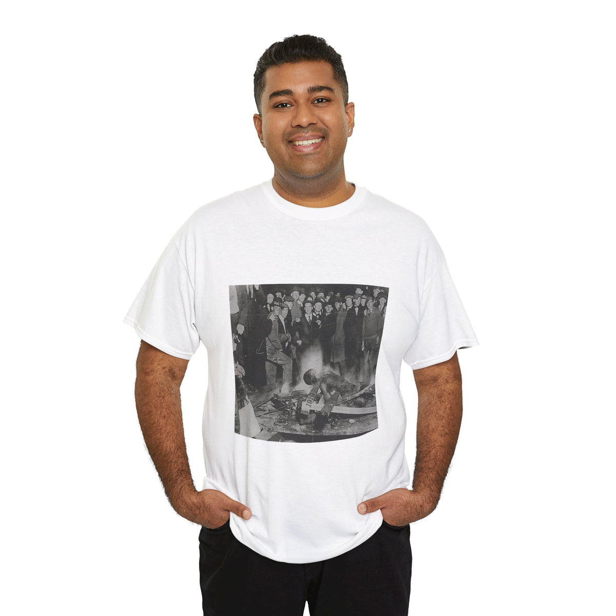 Graphic Tee — Vintage Crowd Photo Print